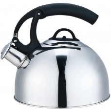 Home Basics Stainless Steel Whistling Tea Kettle in Silver HOBA2266